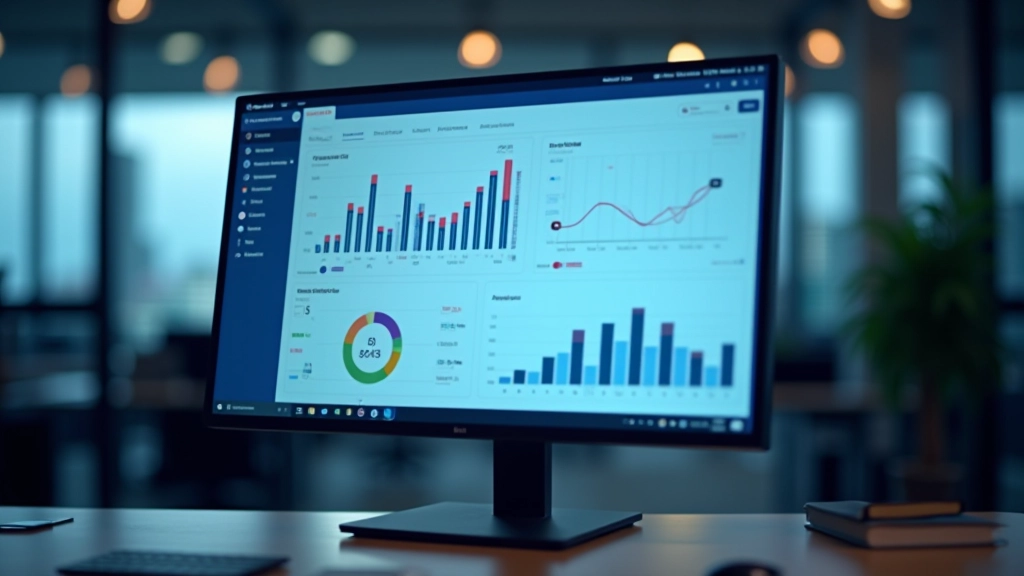 Dashboard showing performance metrics with graphs of response times, concurrent connections, and database load over time